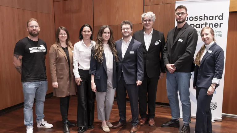 Speakers at the Bosshard & Partner keynote event on the topic of health.
