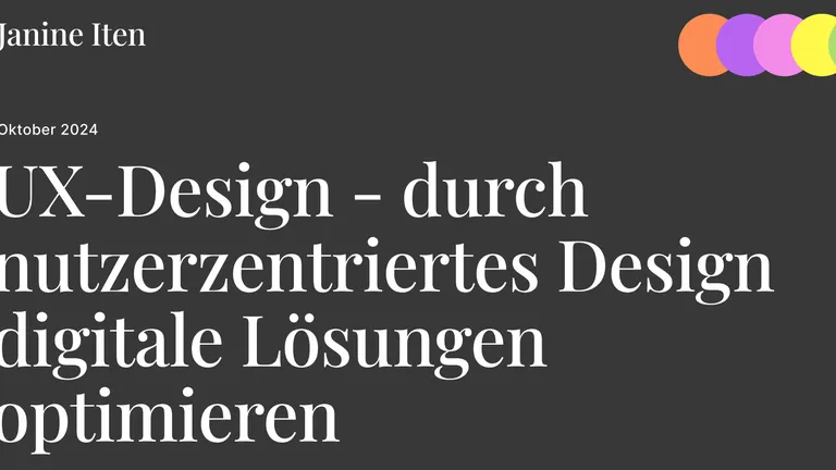 Black background white font with text: UX design - optimising digital solutions through user-centred design.